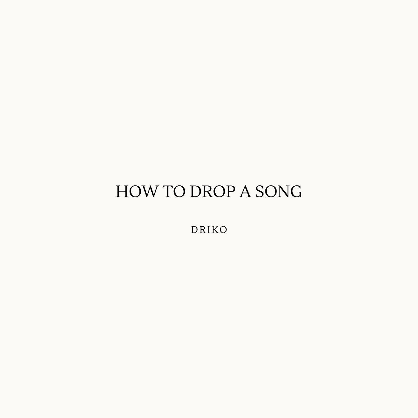 EBOOK - HOW TO DROP A SONG